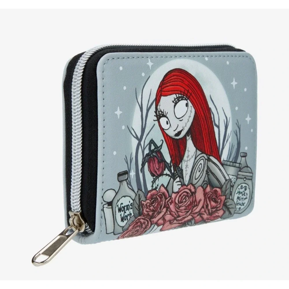 NEW! Loungefly Disney The Nightmare Before Christmas Sally Cauldron Roses WALLET